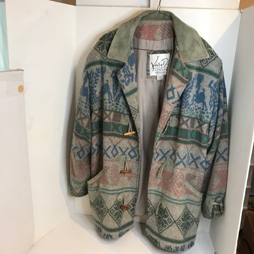 KATY D WOMENS WOOL BLEND JACKET SIZE 14/16